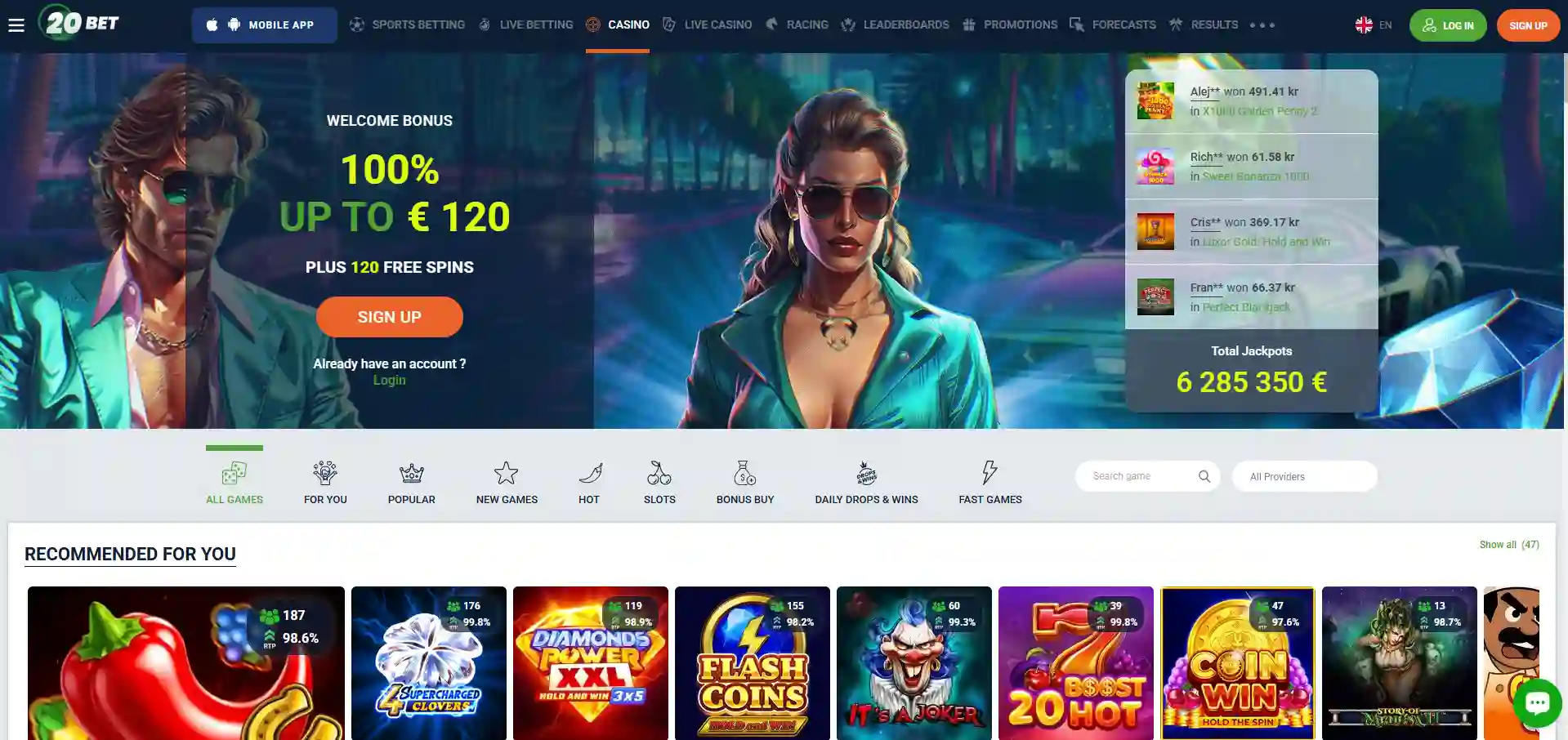 20Bet Chile