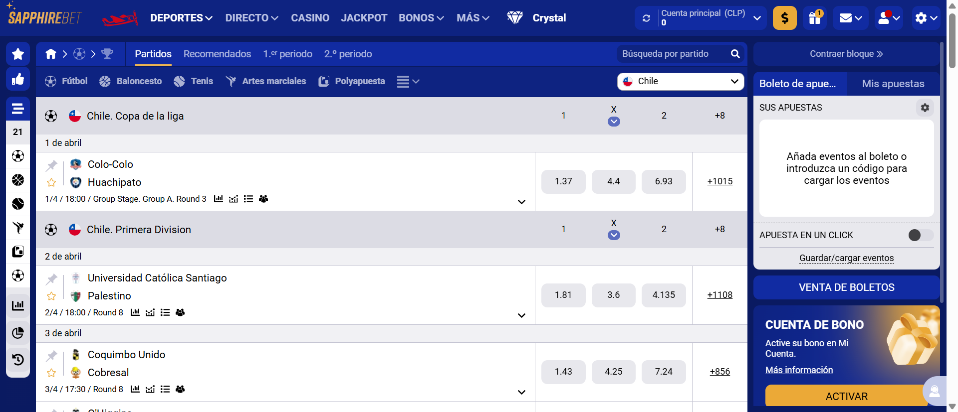 Sapphirebet Chile